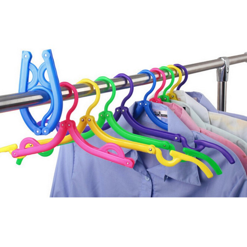 Hanger Baju Lipat Portable Gantungan Baju Portable 