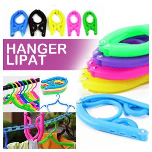 Hanger Baju Lipat Portable Gantungan Baju Portable 