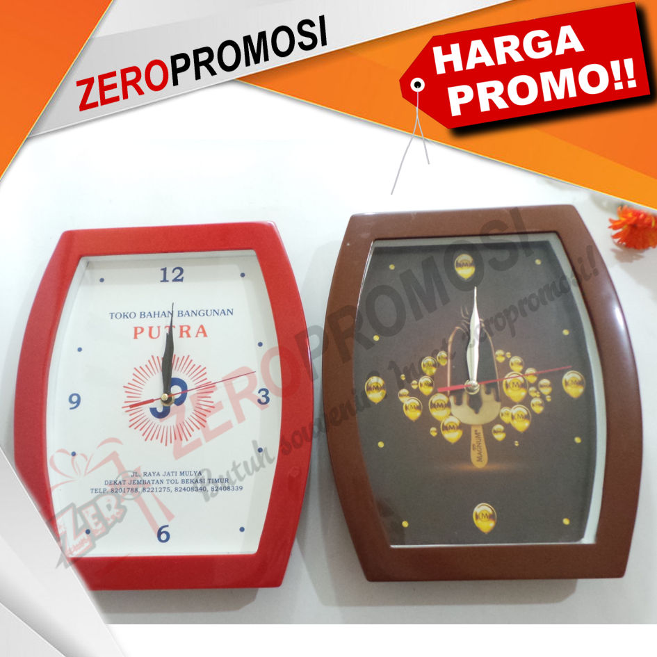 souvenir jam dinding murah cetak logo kode p