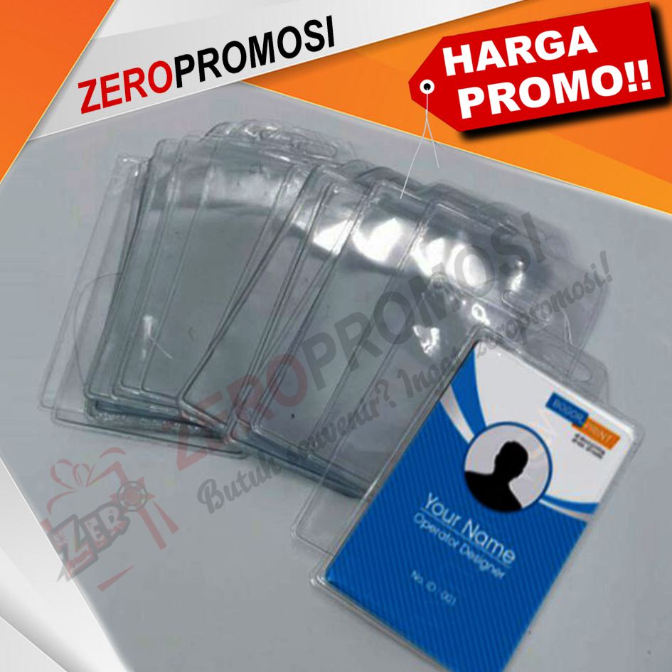 plastik cover name tag id card termurah banyak ukuran